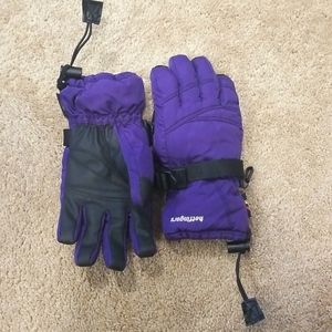 Youth xl purple winter gloves